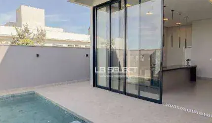Casa no Condomínio Arts com três suítes, escritório com lavabo e área gourmet completa.