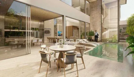 Casa alto padrão no Condomínio Terras Altas com quatro suítes e área gourmet.