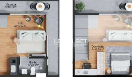 Studio duplex no bairro Tibery.