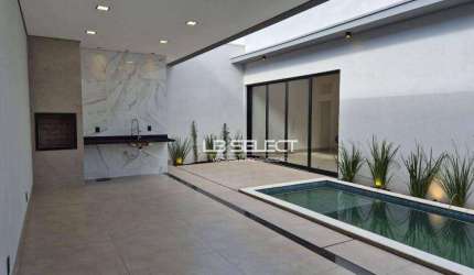 Casa no Condomínio Terras Alpha com três suítes e varanda gourmet completa.