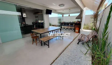 Casa no Condomínio Splendido com três quartos e varanda gourmet.