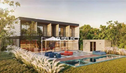 Casa no Condomínio Reserva do Lago no Miranda com quatro suítes e varanda gourmet completa.