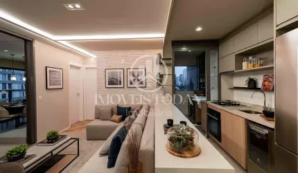 Apartamento no Brooklin, 76mts 2 suítes com lavabo 1 vaga prox Shopp Morumbi