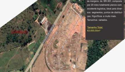 Áreas planas na entrada de Governador Valadares