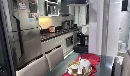 Apartamento semi mobiliado em Condominio Fechado no Rio Pequeno-Camboriú