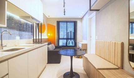Apartamento com 1 dormitório para alugar, 23 m² por R$ 2.632,30/mês - Centro - Curitiba/PR
