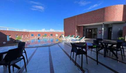 Flat com 1 dormitório à venda, 46 m² por R$ 380.000,00 - Petrópolis - Natal/RN
