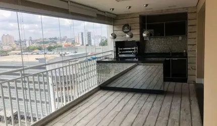 Apartamento à Venda, com 3 suítes, 3 vagas, 155m², Varanda Gourmet, Condomínio Clube, Centro, São Bernardo do Campo