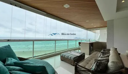 Linda Cobertura para Venda de Frente para o Mar, com Piscina Privativa com 4 suítes, 3 vagas, 300m², Riviera de São Lourença, Bertioga