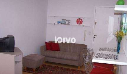 Apartamento com 1 quarto e 1 vaga à venda, 36 m² por R$ 455.000 - Mirandópolis - São Paulo/SP