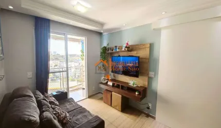 Apartamento com 2 dormitórios à venda, 52 m² por R$ 350.000,00 - Vila Rio de Janeiro - Guarulhos/SP