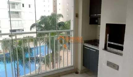 Apartamento com 3 dormitórios à venda, 74 m² por R$ 693.000,00 - Vila Augusta - Guarulhos/SP
