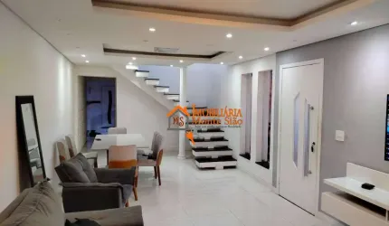 Sobrado com 4 dormitórios à venda, 132 m² por R$ 552.000,00 - Jardim Palmira - Guarulhos/SP
