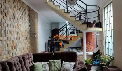 Sobrado com 3 dormitórios à venda, 213 m² por R$ 778.000,00 - Parque Continental I - Guarulhos/SP