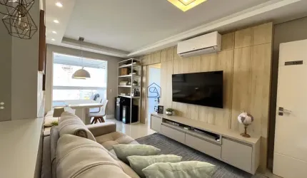 Apartamento com 02 quartos sendo 01 suíte localizado no Bairro N.S.do Rosário - São José - SC.