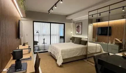 Studio com varanda e vaga à venda no Terraço América a partir de R$ 299.000,00