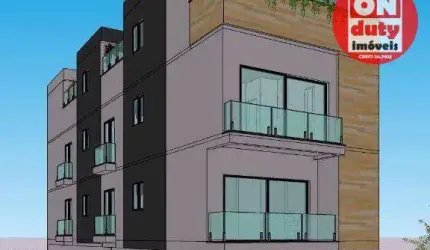 Village 50 metros da praia com 3  suítes à venda, 150 m² - José Menino - Santos/SP