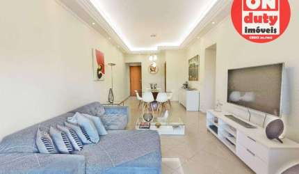 Espetacular Apartamento mobiliado com 3 suítes para alugar, 145 m² por R$ 10.500/mês - Aparecida - Santos/SP