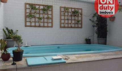 Belissímo triplex em Village de alto padrão no Embaré,, venda ou locação -  5 dormitórios ,272 m²  Santos/SP