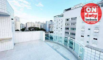 Cobertura com 4 quartos à venda, 222 m² por R$ 1.400.000 - Ponta da Praia - Santos/SP