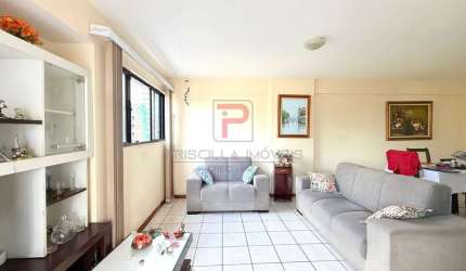Apartamento no bairro de TAMBAÚ a 500m da praia com 3 quartos + DCE