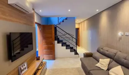 Lindo Sobrado 136m² com 3 Suítes, 3 Vagas no Umuarama prox Cidade de Deus