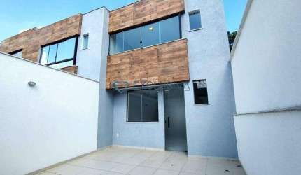 Casa Geminada para Venda em Belo Horizonte, Santa Rosa, 3 dormitórios, 1 suíte, 3 banheiros, 2 vagas