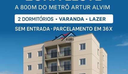 Apartamento com 2 dormitórios, todos com sacada, aproximadamente 35m², e localizado ao lado do metrô!   RESIDENCIAL BOIPEVA