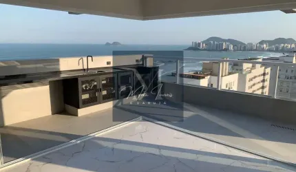 Cobertura Penthouse Avarandada com linda vista para o Mar. Ao lado da praia.
