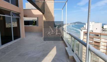 Guaruja.Pitangueiras.Cobertura duplex. 06 suítes. Reformada. Vista panorâmica.