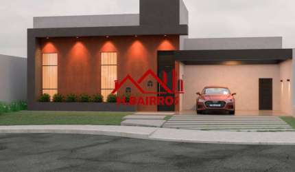 Casa com 03 Dormitórios à venda, 166 m² - Condomínio Terras do Vale