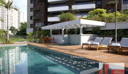 Apartamento em R. Tito, 19 - Vila Romana, 3 suítes, 3 vagas e depósito
