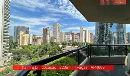 Apartamento para Locação de 220m², 4 quartos, 4 vagas, Av. Horácio Lafer, 473 - Itaim Bibi, Edifício Port Arthur