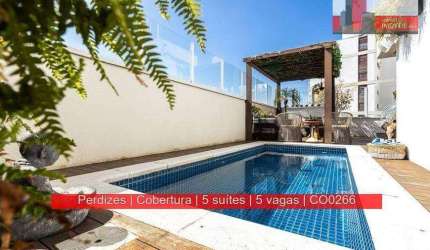 Cobertura de 404m², 5 suítes, 5 vagas, R. Dr. Franco da Rocha, 336 - Especiale Perdizes