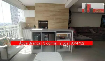 Apartamento Av. Marquês de São Vicente, 2860 - Água Branca, 103m², 3 dorms, 2 vgs, Cond. Marquês