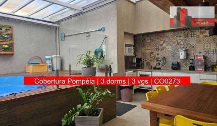 Cobertura 3 quartos, 205m², R. Dr. Augusto de Miranda, 452 - Pompeia, Cond. Villa Bella (SUSPENSO).