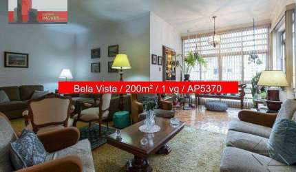 Apartamento R. São Carlos do Pinhal, 290 - Bela Vista, 3 quartos, 200m², Ed. SOLAR