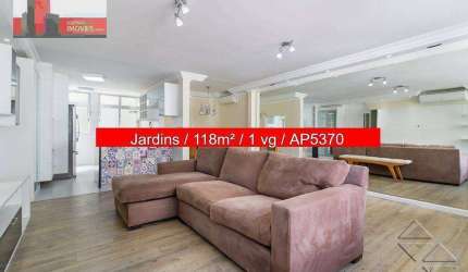 Apartamento Al. Santos, 1325 - Jardim Paulista, 3 quartos, 118m², Ed. Rosa da Fonseca
