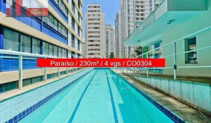 Cobertura R. Manuel da Nóbrega, 586 - Paraíso, 3 quartos, 230m², Ed. Pietro Mascagni