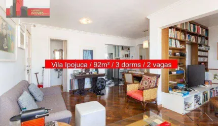 Apartamento R. Aibi, 33 - Vila Ipojuca, 92m², 3 dorms, 2 vagas, Villa Verdi