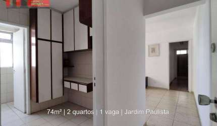 Apartamento R. Guarará, 100 - Jardim Paulista, 2 quartos, 74m², Edifício Primavera I