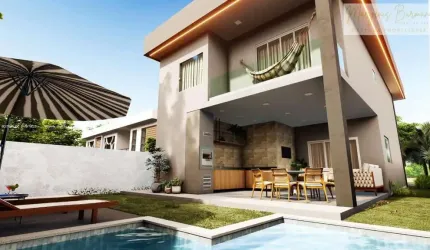 Casa em Condomínio para Venda em Camaçari, Catu de Abrantes (Abrantes), 4 dormitórios, 4 suítes, 5 banheiros, 2 vagas