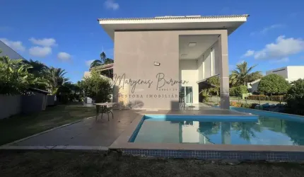 Casa em Condomínio para Locação em Camaçari, Busca Vida (Abrantes), 4 dormitórios, 4 suítes, 6 banheiros, 6 vagas