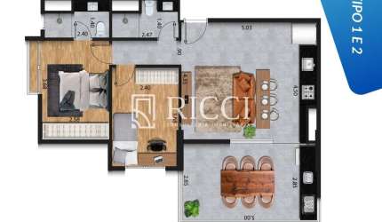 Apartamento à venda no bairro José Menino em Santos-SP  2 quartos, 1 suíte, 2 banheiros, 2 vagas de garagem, 70,34m²