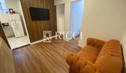 Apartamento frente Mar de 2 quartos, 1 sala, 1 banheiro