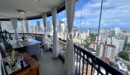 Imperdível cobertura de alto padrão com 2 suítes no José Menino, Santos-SP - 150 m², 4 salas, 3 banheiros, 3 vagas!