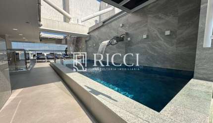 incrível cobertura triplex com vista mar, prédio com lazer completo na quadra da praia