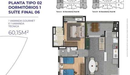 Apartamento LANÇAMENTO 2 dormitorios 1 suites  para venda  em Sorocaba no bairro Altos da Boa Vista