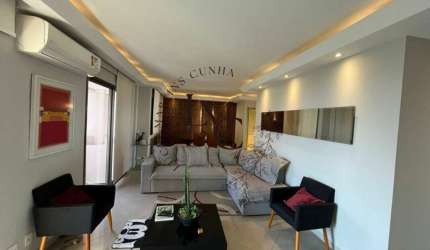 Apartamento à Venda no Brooklin - 147 m², 3 suítes, varanda gourmet, churrasqueira, 3 vagas
