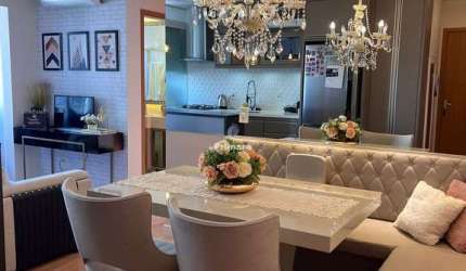 Apartamento de 2 quartos, 1 garagem, mobiliado